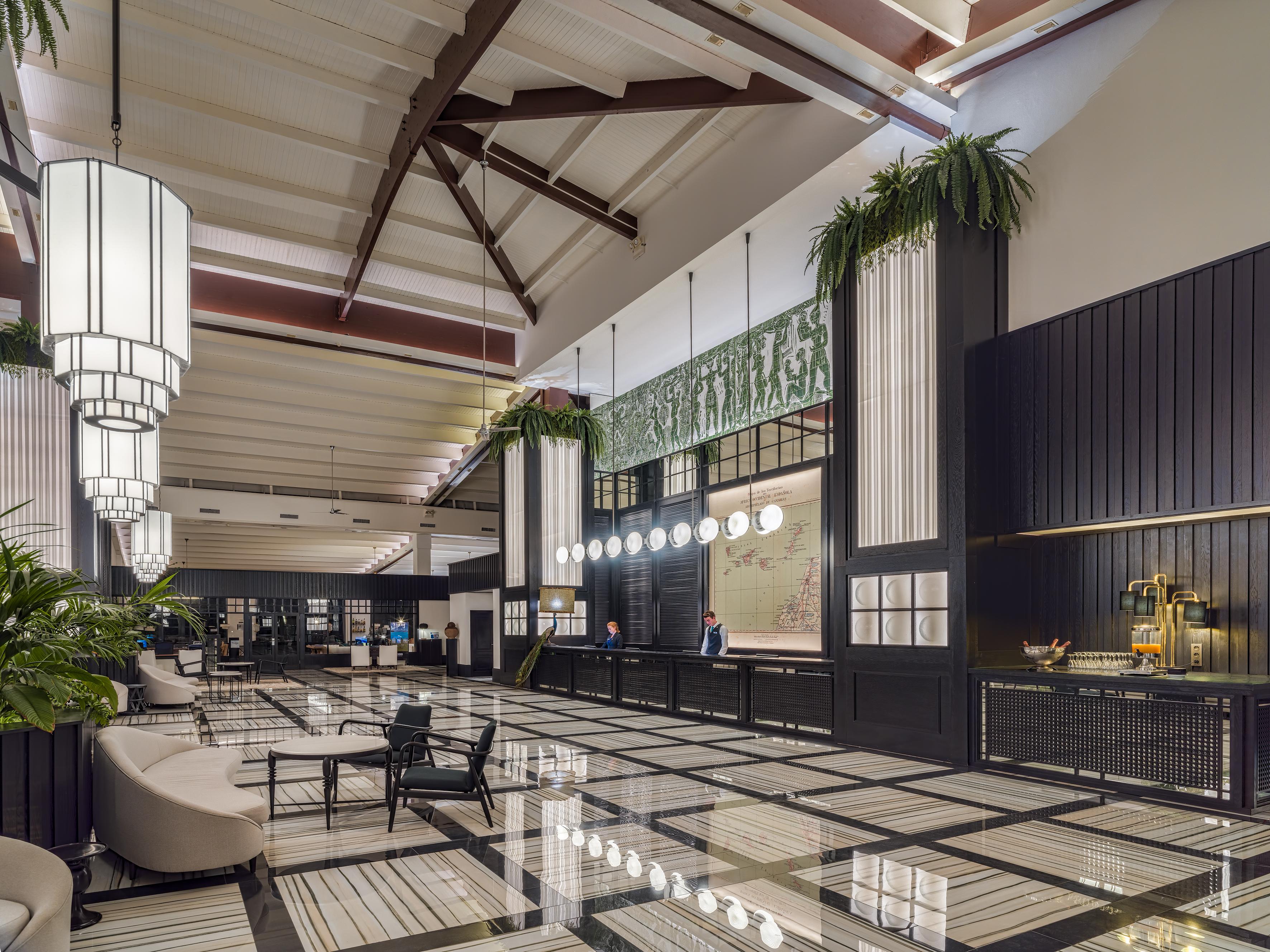 ホテル H10 ルビコン パレス プラヤ・ブランカ エクステリア 写真 The lobby of the hotel