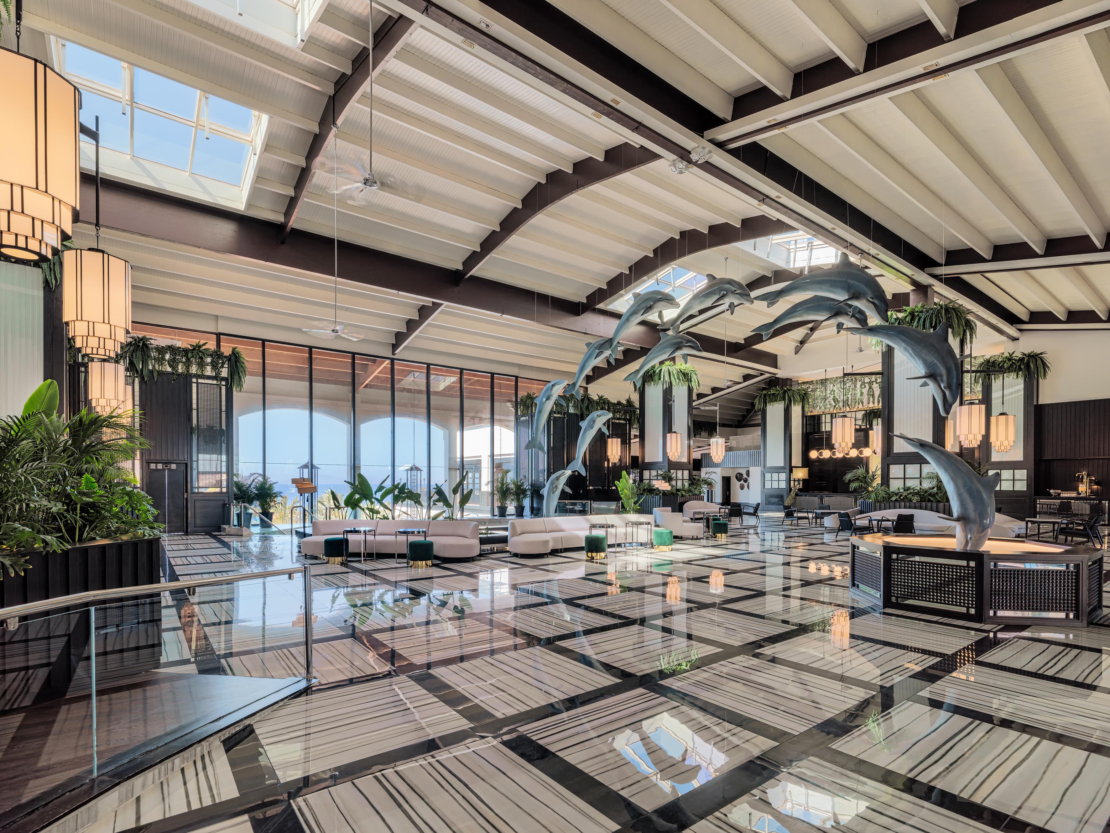 ホテル H10 ルビコン パレス プラヤ・ブランカ エクステリア 写真 The lobby of the hotel